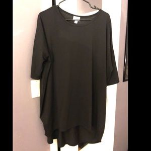 Solid Black Lularoe Irma with tags XL